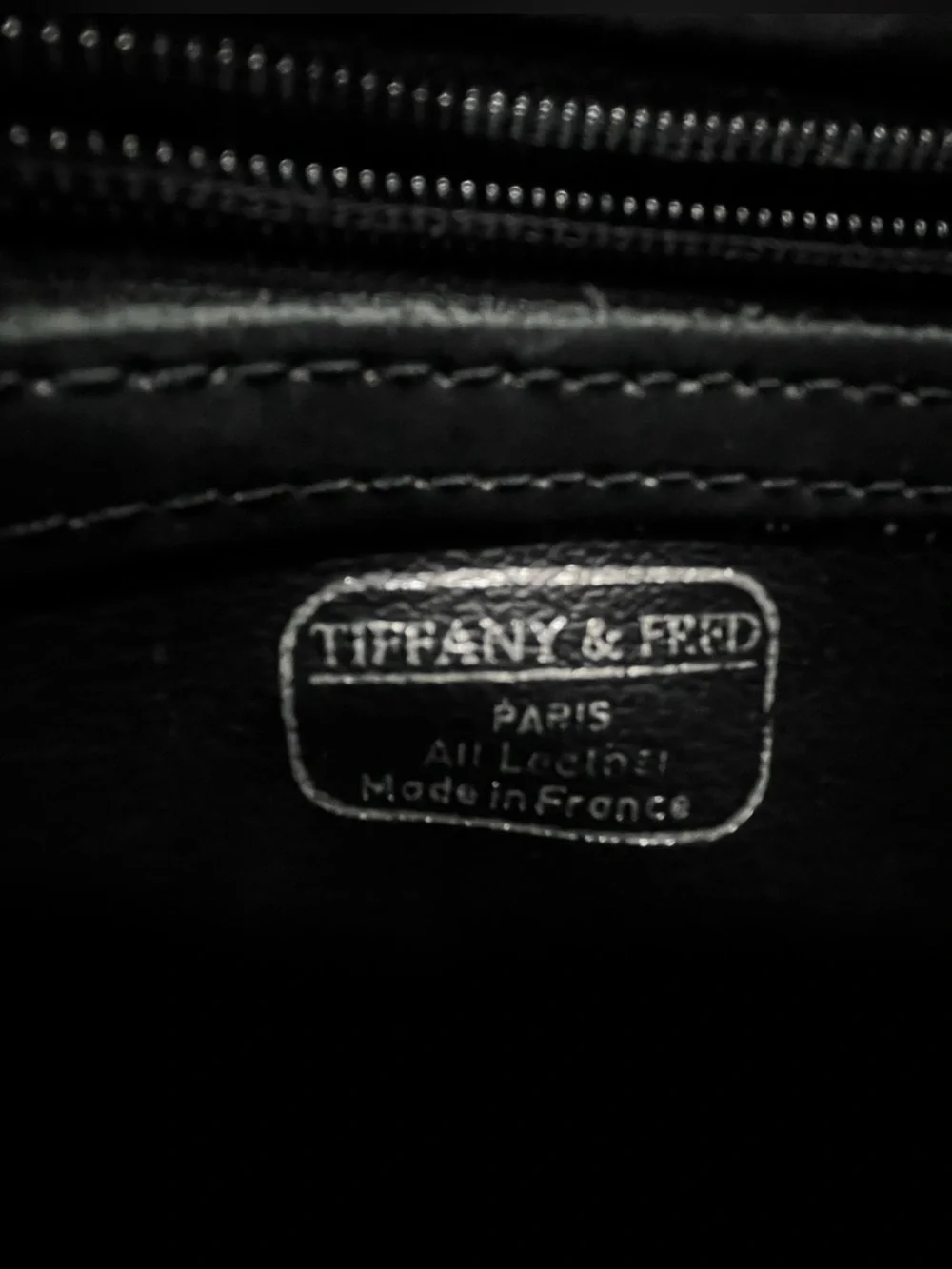 Tiffany & Fred Paris Tan & Black medium Tote Bag Made in France